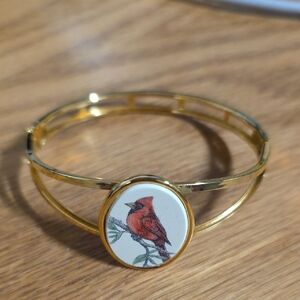 Barlow Gold Cuff Cardinal Bracelet